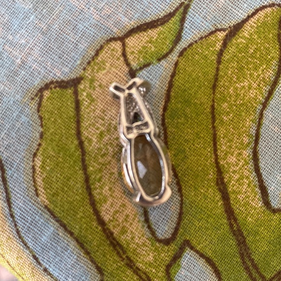 large Rio citrine in Sterling silver faceted cut pendant - Picture 4 of 4